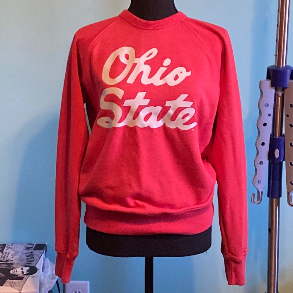 HOMAGE Red Ohio State Sweatshirt
